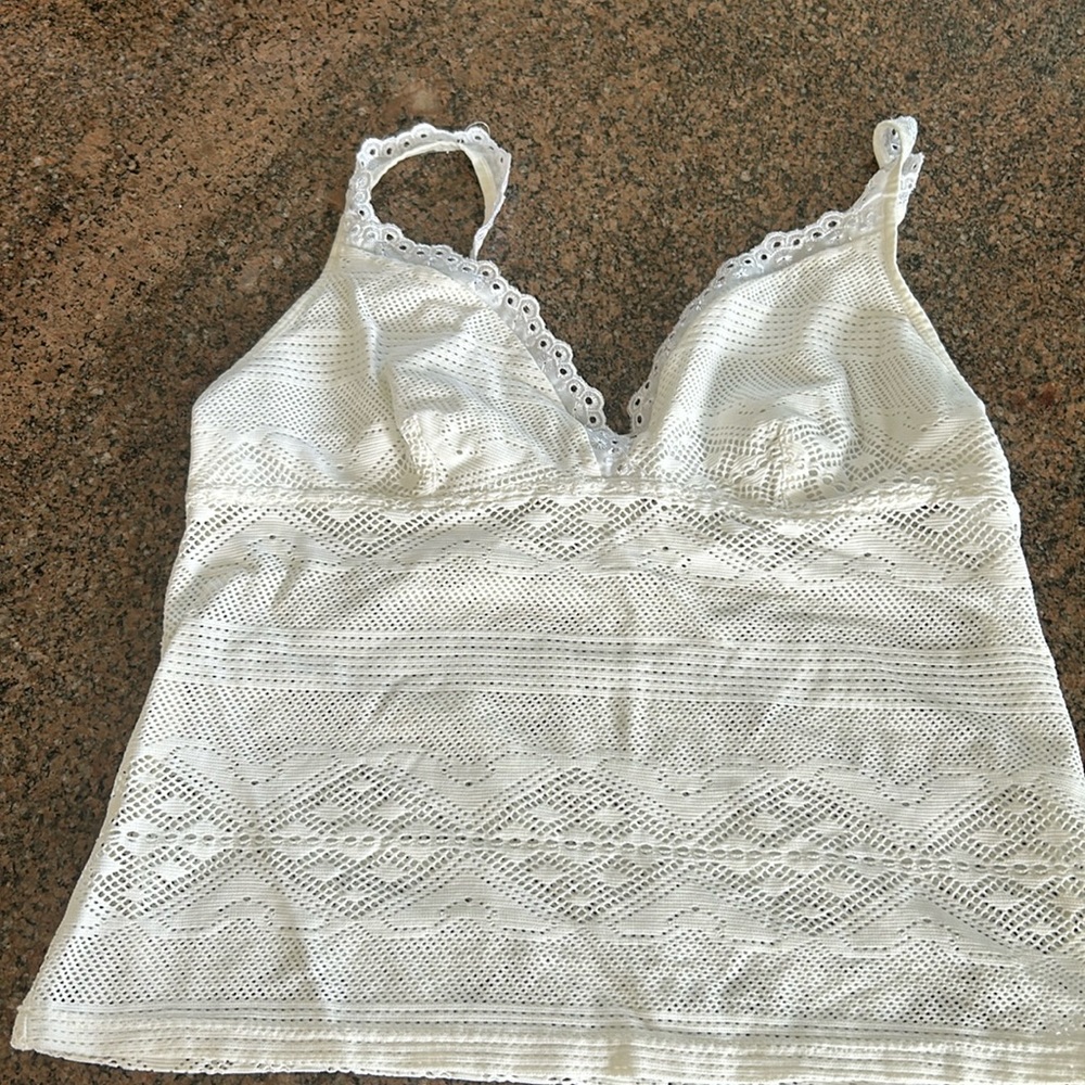 Arianne white lace top size S